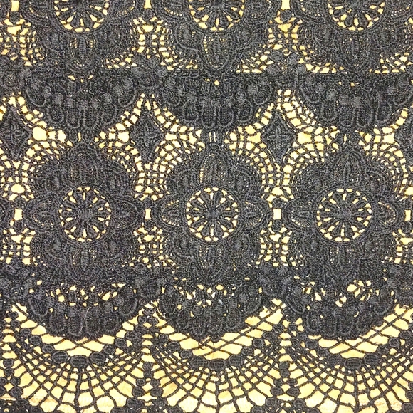 BNWOT Umgee LP Black Crochet Overlay Mini Skirt - Picture 3 of 13